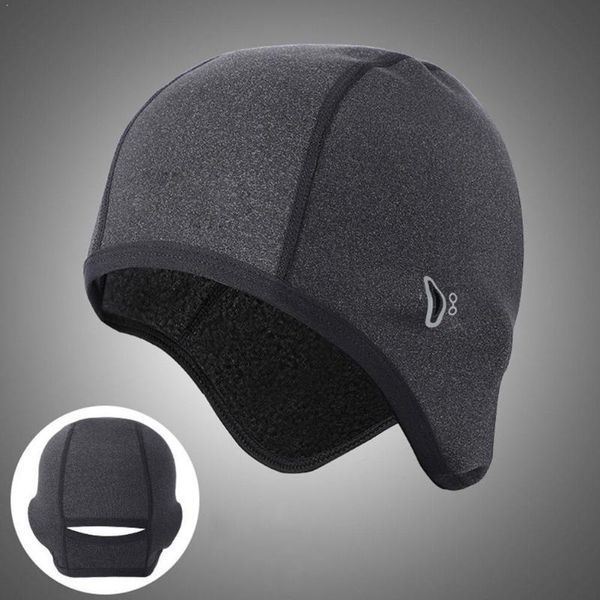 

beanie/skull caps winter ski cap windproof thermal fleece cycling road running hat bike skiing outdoor motocycle headwear head k2q3, Blue;gray