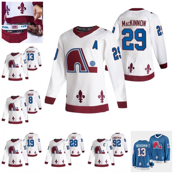 

youth mikko rantanen colorado avalanche 2021reverse retro jersey nathan mckinnon kyle markar gabriel landsberg gillard nazem sade kadri tois, Black