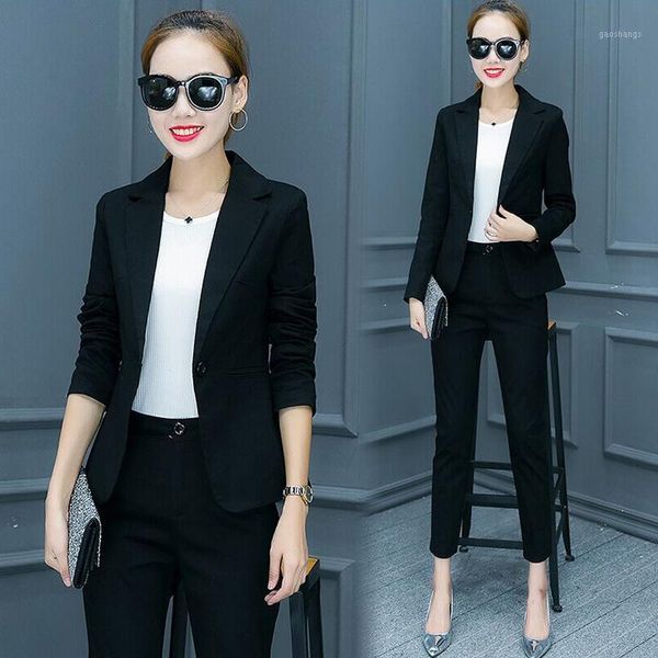 

costumes for women trouser suit 2018 notched office uniform designs womens business suits blazer with pants formal ladies wear1, White;black