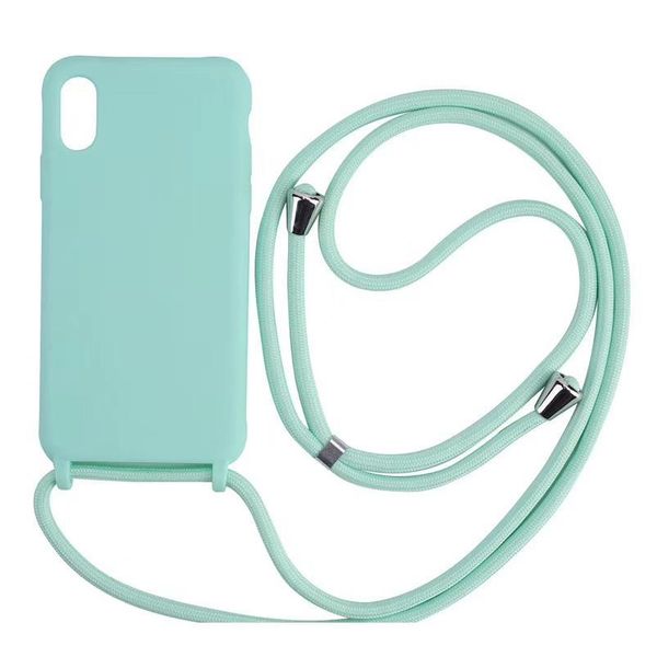 

sile strap cord chain crossbody phone case for iphone 7 8 plus se2020 x xr xs 12 mini 11 pro max jllvwf