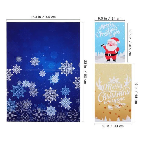 

cabilock 30шт рождественские подарочные пакеты ассорти стили рождественские подарочные упаковки goadie сумки одобряют мешочки для рождествен