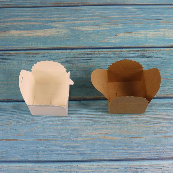 

10pcs vintage retro white mini kraft paper box diy wedding favor gift box small single candy dragee box packaging with ribbon bbyvvw