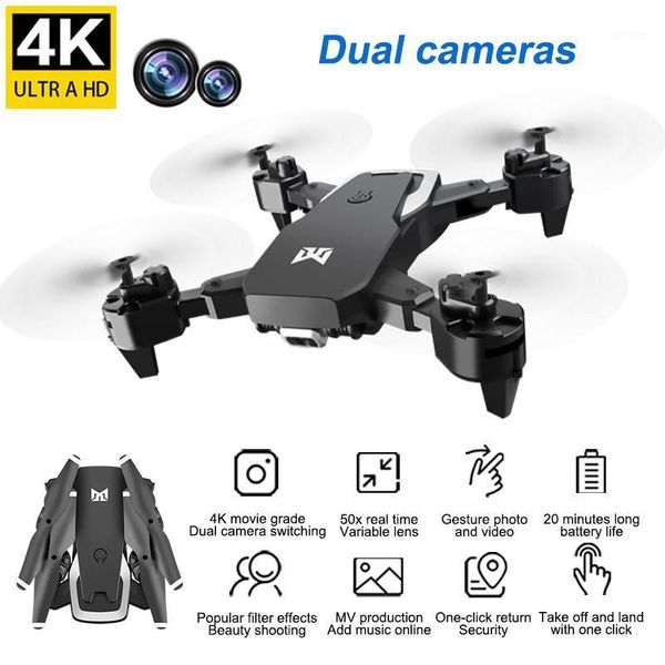 

drones drone 4k remote control quadcopter with dual camera 1080p hd fpv app mini profissional dron1