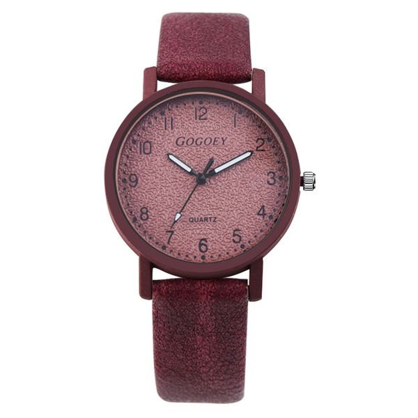 Retro Design Women's Weln's Welp Leather Strap Quartz Marca de luxo Modern Saat Dropshipp