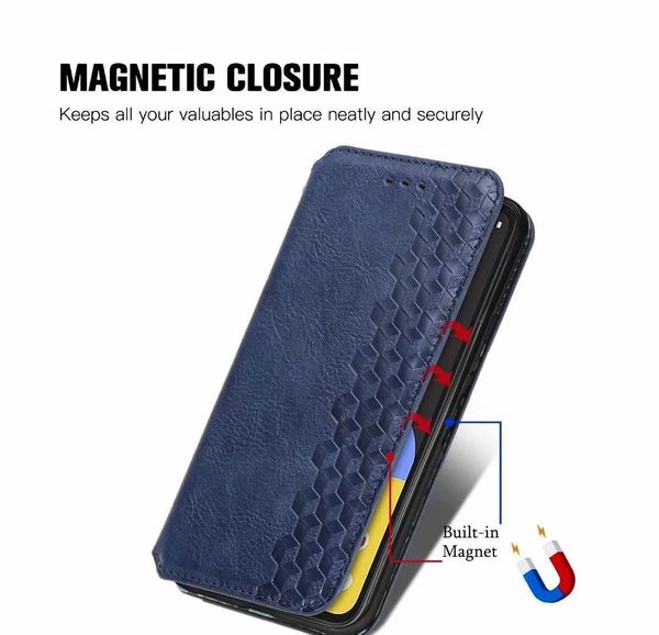 

magnetic leather case for google pixel 4a cover with card slot wallet jlloxv car_2010