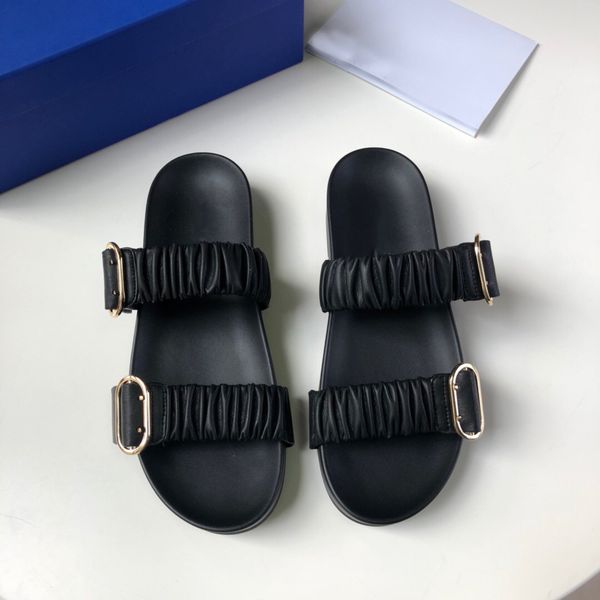 

female slippers 2020 summer retro lady seam casual low beach peep foot slide shoes eiut, Black