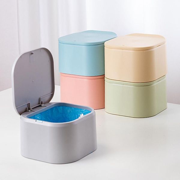 

creative trash bin on table mini nordic garbage bin for dresser sitting room bedroom bathroom paper basket for desk