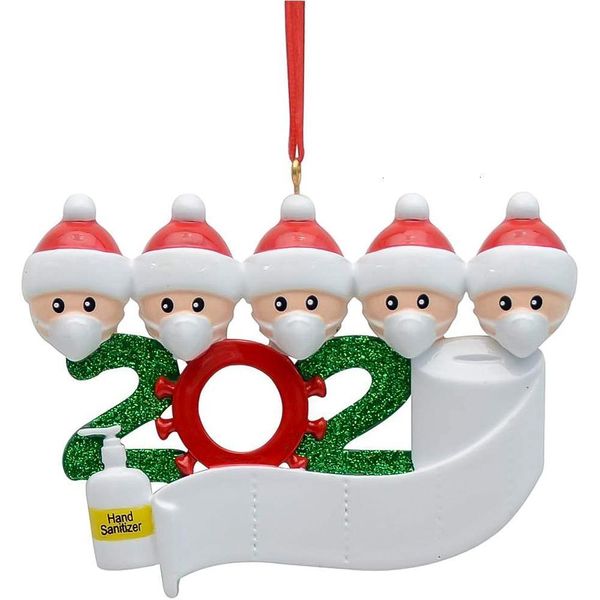 

2020 quarantine decorations for home diy christmas personalized tree hanging ornament with pen party suppies giftoyfn