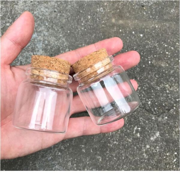 

size 47*50*3m capacity 50ml glass bottles with cork small transparent mini empty glass vials jars 1 bbymih