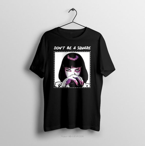 

men's t-shirts pulp fiction mia wallace inspired design mens t-shirt men t shirt summer cotton casual short sleeve tees1, White;black