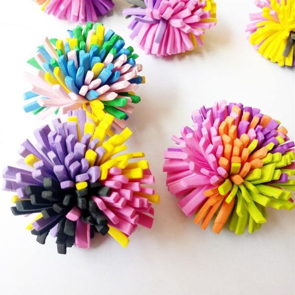 

cat toys pet soft eva flower ball colorful cats toy eco-friendly accessories