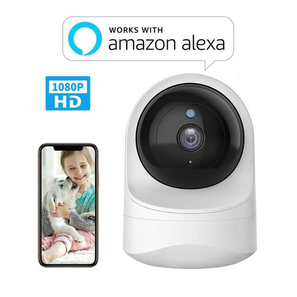 

wdskivi real 1080p indoor home mini baby monitor pet ip camera wireless wifi camera security cctv work with alexa