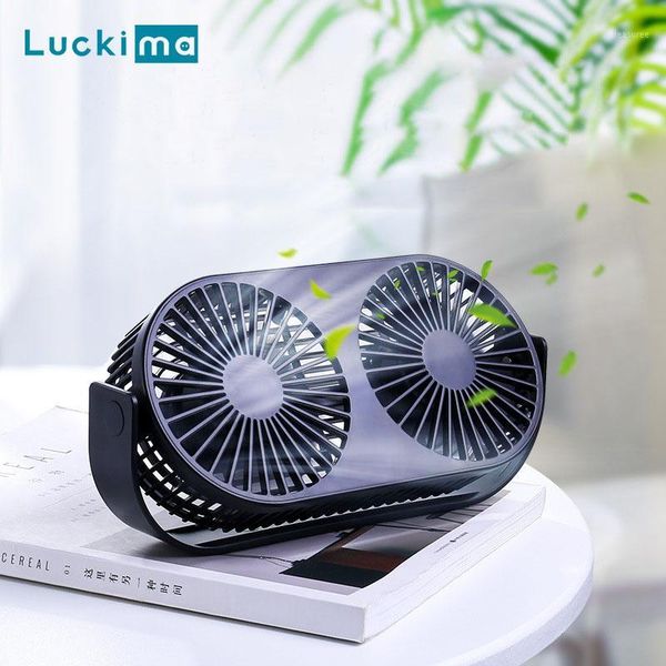 

electric fans 2 in 1 usb desk cooling fan essential oil aroma diffuser multi-function double heads for home office adjustable air cooler1