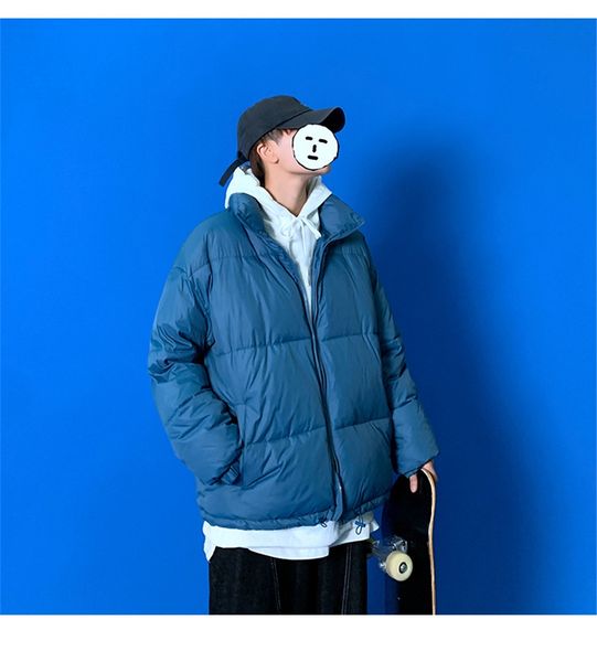 

men`s windreaker slim fit winter men parka coat streetwear omer jacket male sportswear autumn cloting#504111, Black