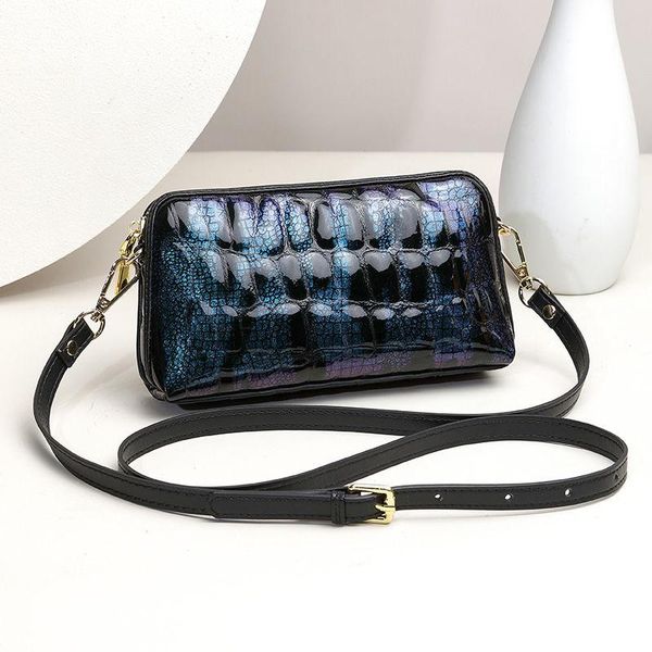

leather clutch bag for women the new 2021 temperament fashion mini clutch bag patent leather shell single shoulder cross-bo