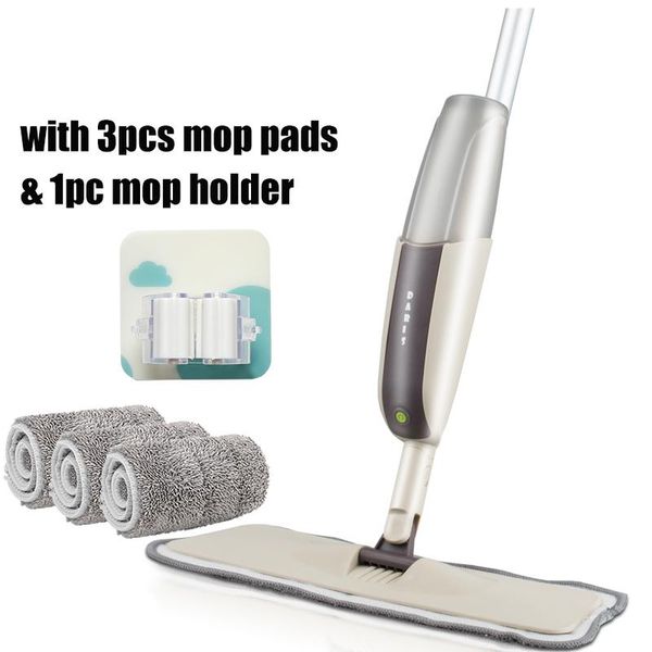 

magic spray mop wooden floor with reusable microfiber pads 360 degree handle home windows kitchen mop sweeper broom clean tools wmtrbi