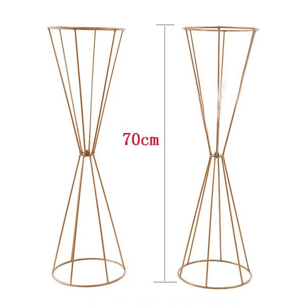 

party decoration 2pcs wedding road lead flower stand metal candlestick centerpiece event for table t- decor
