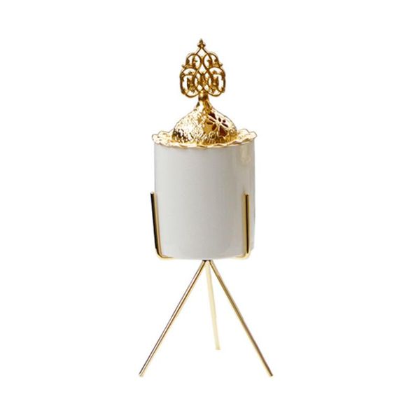 

fragrance lamps burner incense holder nordic style eid plating metal ceramic arabian east home decorative ornaments golden middle fragrances