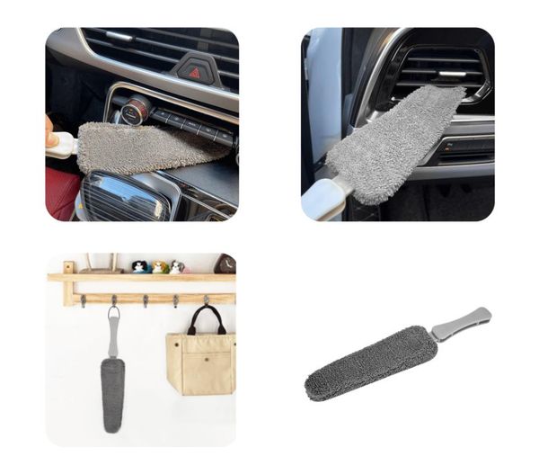 

car sponge wash portable microfiber wheel tire rim brush cleaning for with plastic handle detailing tools