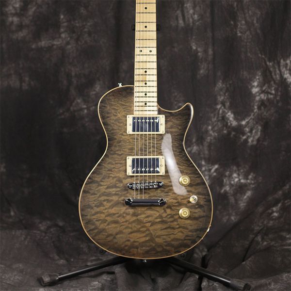 

factory direct sales lp style electric guitar quilt maple hlp02