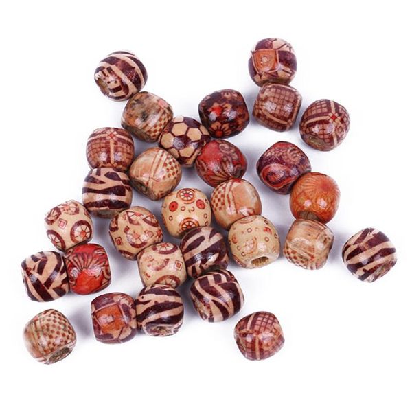 

charm bracelets 100 pcs round wooden beads 12 mm with 10 m jewelry making, Golden;silver