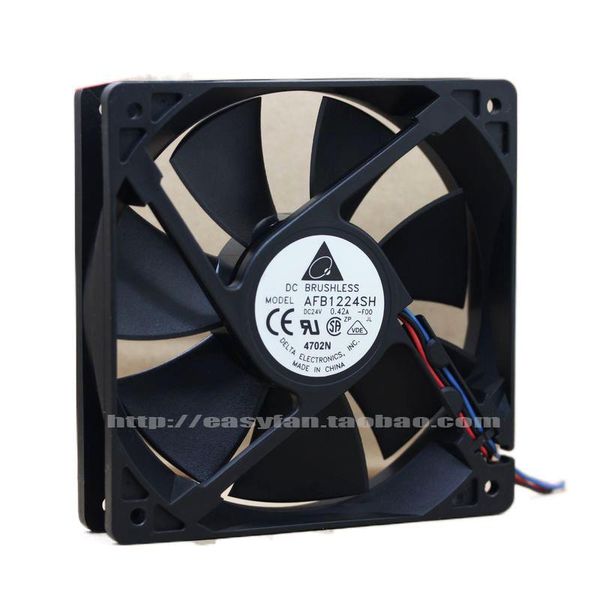 

fans & coolings delta afb1224sh 12025 24v 0.42a 12cm large air volume dual ball frequency converter fan 120Ã120Ã25mm cooling cooler