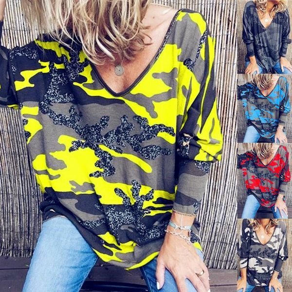 

winter spring women plus sizes tees camouflage vintage femme shirts hoodies loose casual beboho full long sleeve, White