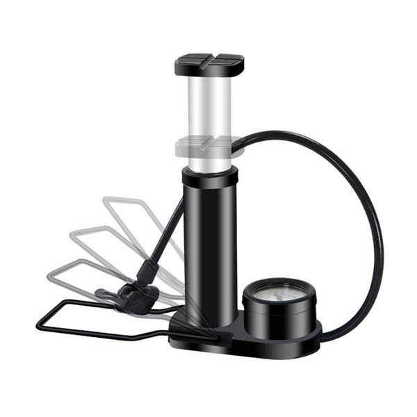 

bike pumps pedal high pressure bicycle pump mini portable aluminum alloy air tube basketball football cycling accessories