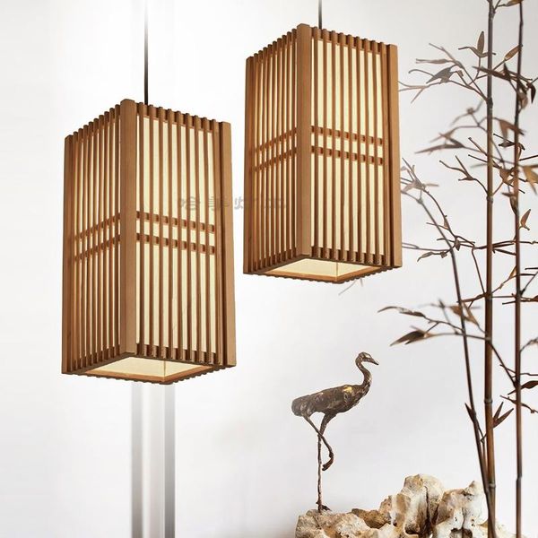 

pendant lamps wooden contracted tatami corridors aisle buffet restaurant zen small hanging lamp act the role ofing southeast asia