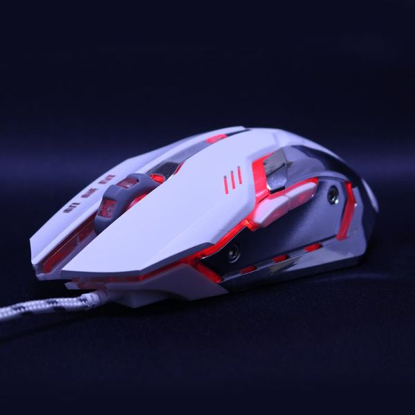 

mice silent mute noiseless 3200dpi adjustment usb 6d wired optical computer gaming mouse led for pc lapdota 2