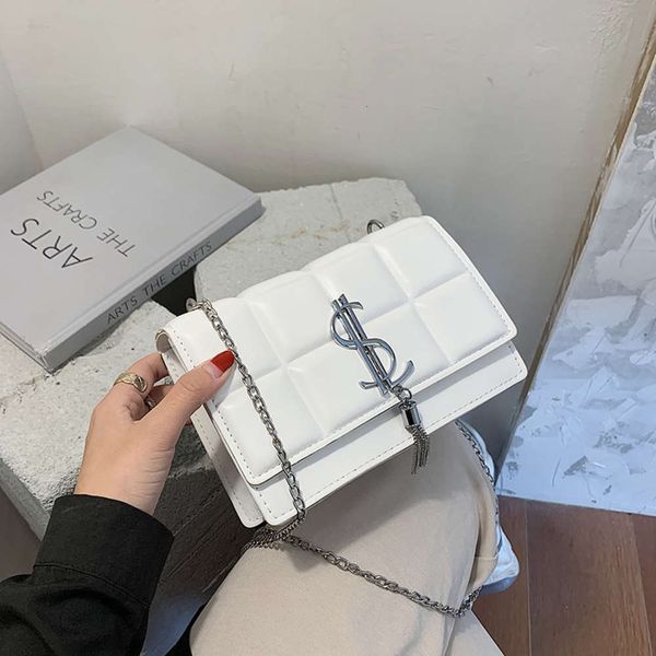 

hbp fashion women's 2021 new japanese and style small square korean single shoulder chain bag soft surface pu leather leisure slant spa