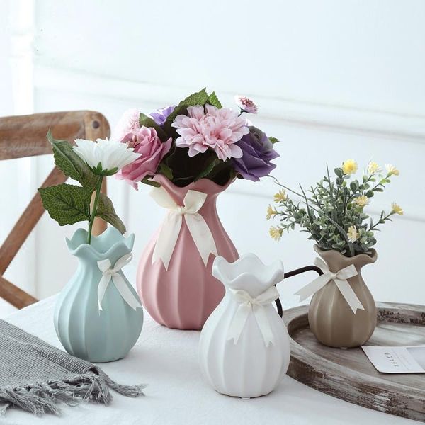 

vases ceramic vase modern fashion flower creative gift room study tablefor home wedding decoration