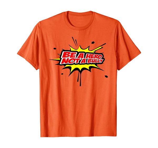 

unity day orange tee, anti bullying be a hero not a bully t-shirt, White;black