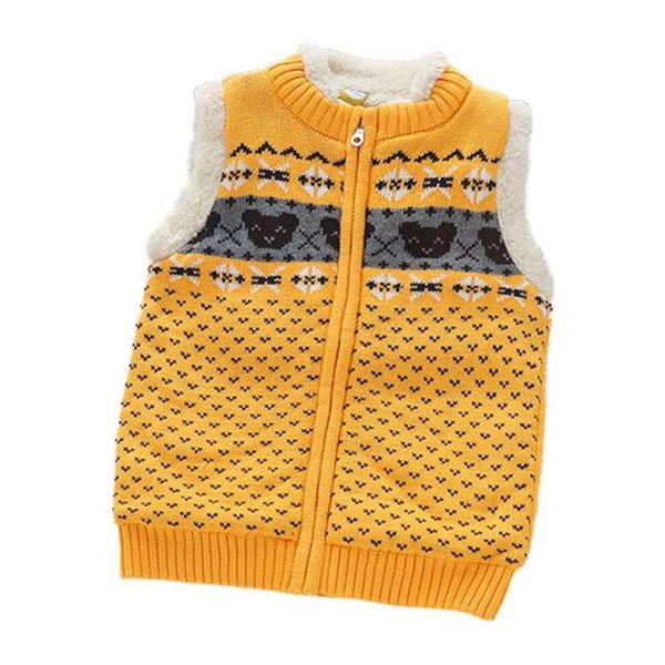 

waistcoat children's knitting vest thick cotton, Camo