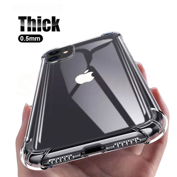 

lx brand luxury transparent shockproof silicone case for iphone 11 12 x xr xs max case 12 11 pro max 8 7 6 plus case silicone back cover