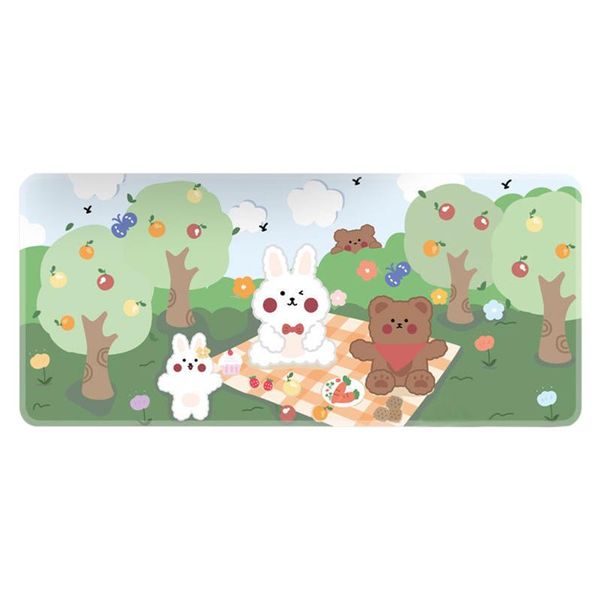 

mouse pads & wrist rests thickened no deformation large cartoon durable keyboard mat with cute pattern pad for laprubber base slip resis