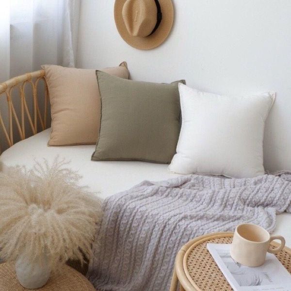 

cushion/decorative pillow cotton nordic modern style bed and el cushion