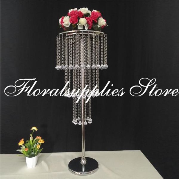 

party decoration 80cm/100cm tall wedding flower stand acrylic 10 pcs/ lot road lead centerpiece