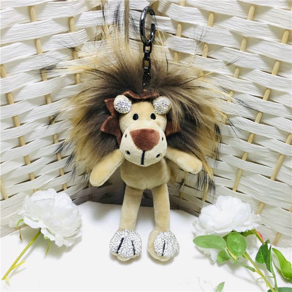 

2021 new net red lion head pendant gift key chain bag pendant lovely pendant jewelry fashion, Black