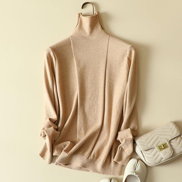 

women's sweaters turtleneck knitted women sweater pullovers solid long-sleeved office lady elegant buttoming pulls outwear, White;black