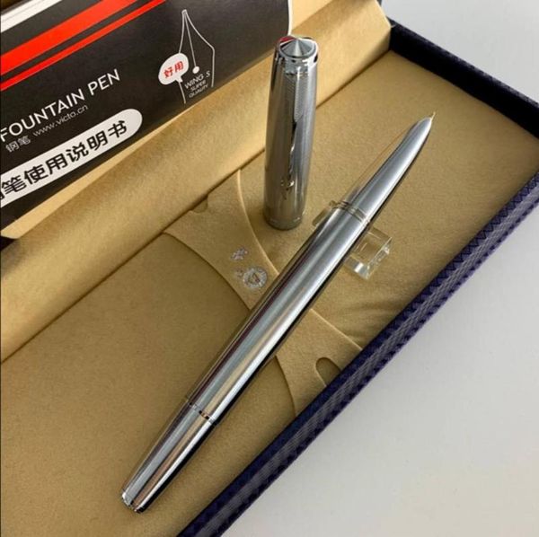 

wing sung 601 piston vacumatic fountain pen all steel ink pen 14k gold ef/f hooded nib stationery office school supplie writing