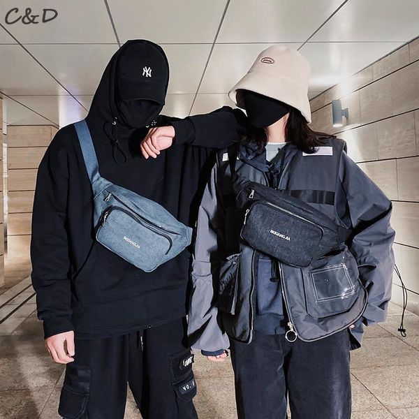 

waist bags fashion large waterproof nylon fanny pack belt bag zipper ladie chest handbags girls boys travel phone women