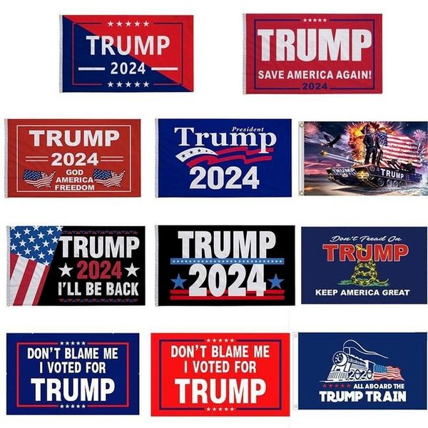 

trump 2024 don't blame me i voted for donald trump flags 3x5 ft the rules have changed flag with grommets patriotic election decoration