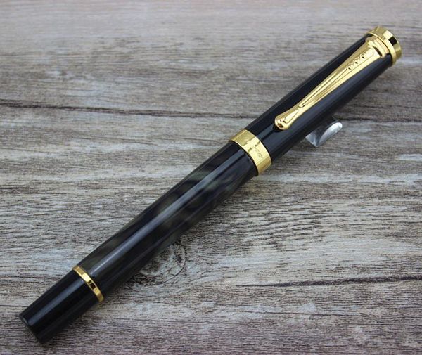 

fountain pens jinhao 500 executive green marble and golden medium nib pen