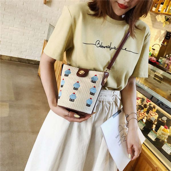 

hbp fashion summer fairy 2021 new korean messenger bucket holiday beach bag