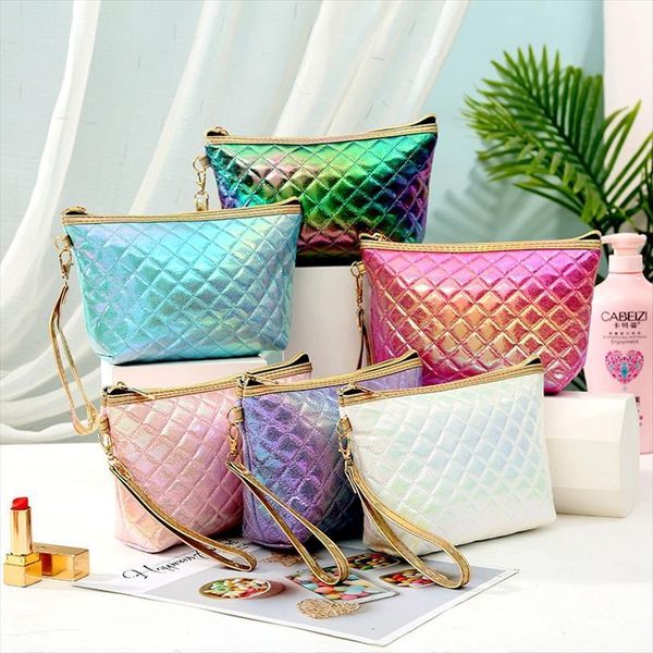 

fashion plaid cosmetic casual travel bag toiletry storage pu women makeup case organizer beauty
