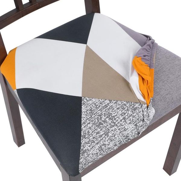 

chair covers 1-6pcs jacquard dining room upholstered cushion solid seat cover removable washable four seasons printed