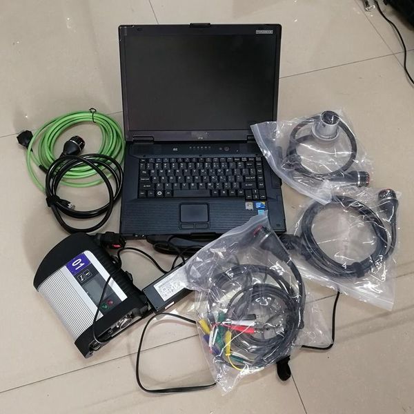 

code readers & scan tools automotivo scanner 360gb ssd v09.2021 software+mb star c4 sd connect c4+cf52 toughbook used lap4g full set