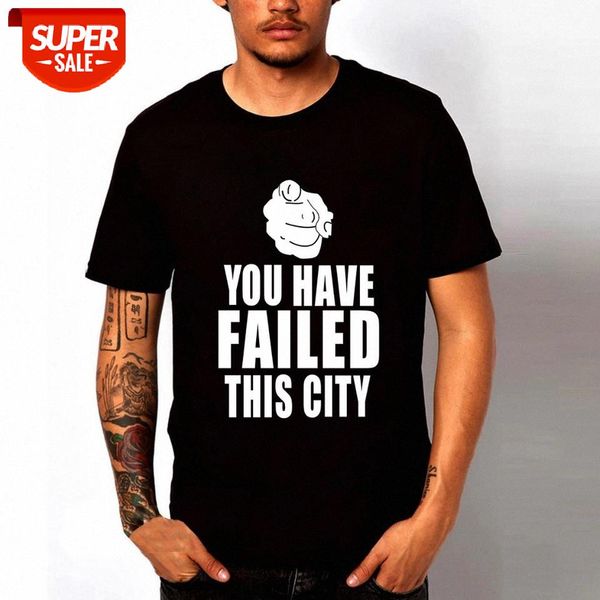 

Free shipping You Have Failed This leisure City cotton T-shirt man euro size short sleeve O neck t-shirts wholesale crime #uW76, White;black