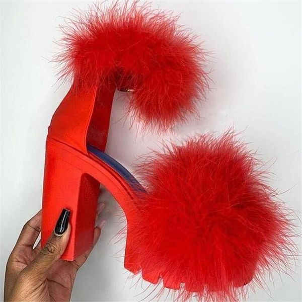 

sandals platform women 2021 summer thick heel buckle high fashion casual breathable womens shoes slippers, Black